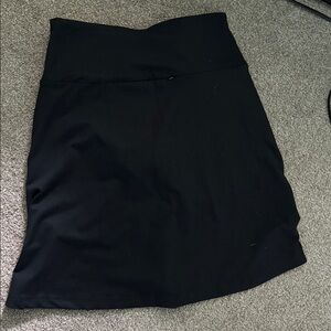 NWT Betabrand Travel Yoga skort skirt hidden Pockets black F